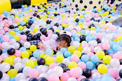 Full frame shot of colorful balloons