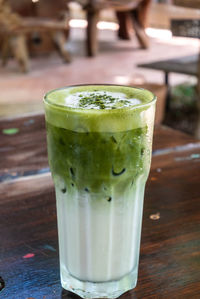 Close-up of drink on table