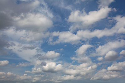 Low angle view of clouds in sky