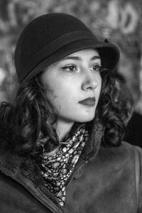 Portrait of young woman