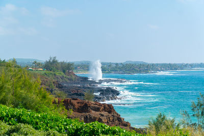 Scenic view of sea against sky