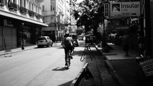 Full length of woman walking in city