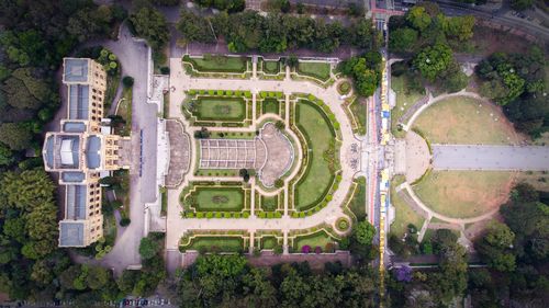 Panoramic view of built structure