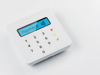 Close-up of text on white background