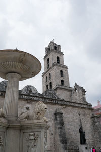 Low angle view of historical building against sky