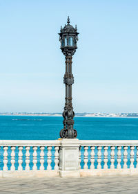 View of sea against clear sky