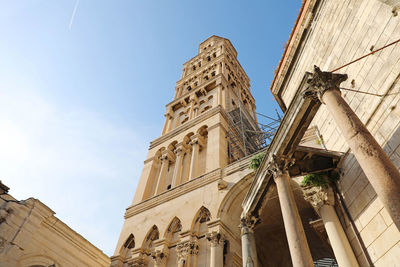 View of republic square in split, croatia, europe