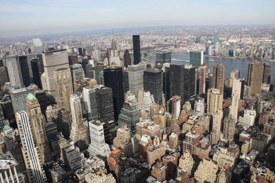 High angle view of cityscape