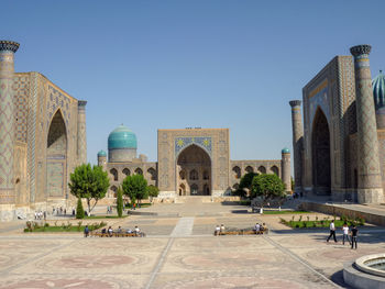 Panoramic view of historic building against sky