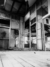 Interior of abandoned building