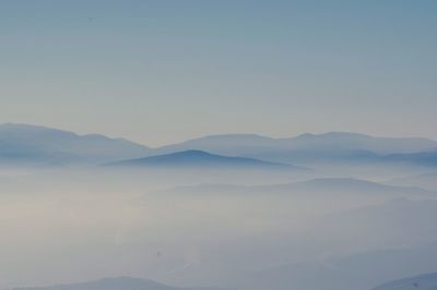 Scenic view of mountains