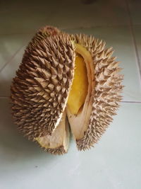 Close-up of dried fruits on table