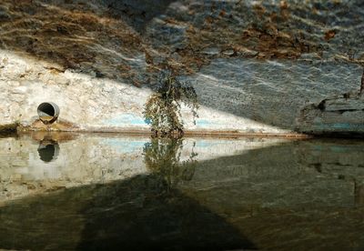 Rocks in sea