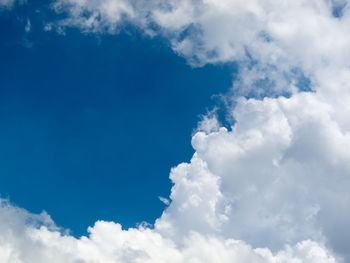 Low angle view of clouds in sky