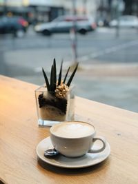 Close-up of drink on table