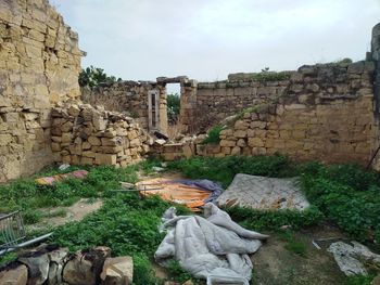 Old ruins against sky