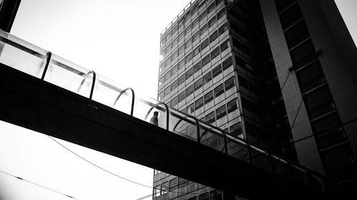 Low angle view of bridge against sky