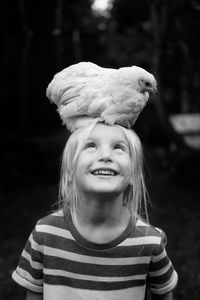 Portrait of smiling girl