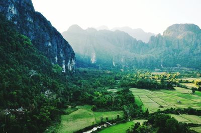 Scenic view of mountains