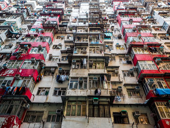 Low angle view of buildings in city