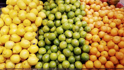 Full frame shot of fruits for sale