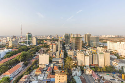 Aerial view of a city