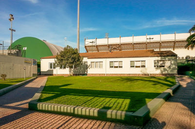 View of built structure against sky