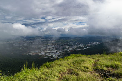 Aerial view of landscape