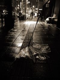Street in city at night