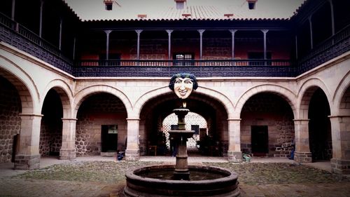 Facade of historic building