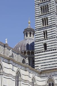 Low angle view of the cathedral of siena italy