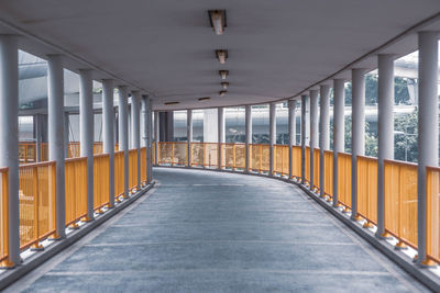 Empty corridor of building