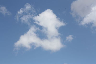 Low angle view of cloudy sky