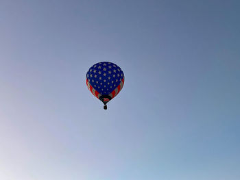 Low angle view of kite flying in sky