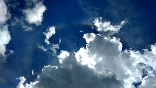 Low angle view of clouds in sky