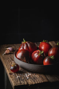 Close-up of tomatoes on table
