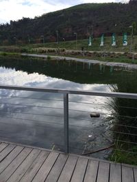 Pier on lake