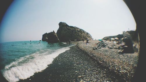 Scenic view of sea against sky