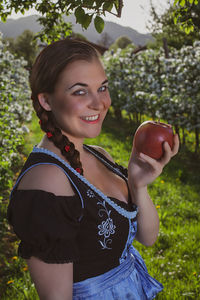 Portrait of a smiling young woman