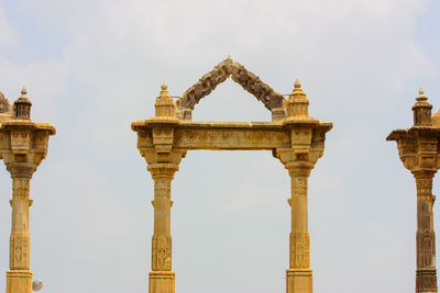 Low angle view of historical building against sky