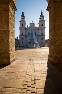 The cathedral of salzburg in austria. 