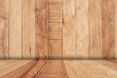 Surface level of wooden floor