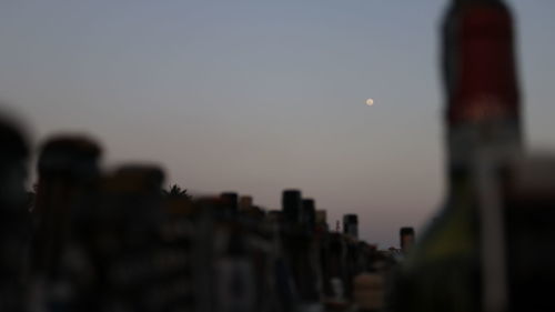 Buildings against sky during sunset