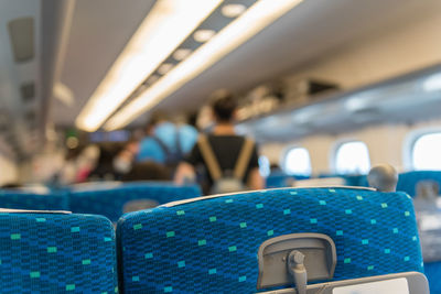 Interior of train