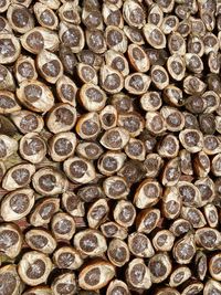 Full frame shot of firewood