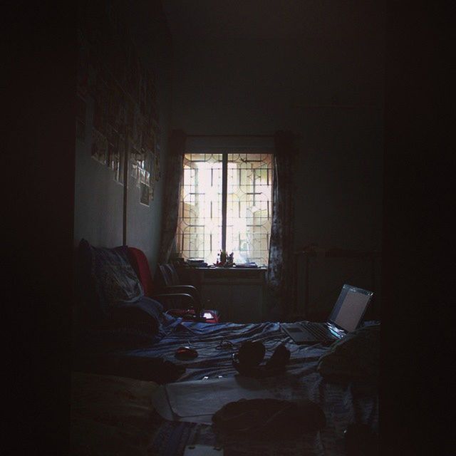 indoors, window, home interior, table, glass - material, absence, curtain, transparent, domestic room, empty, room, interior, chair, house, no people, dark, bed, still life, glass, darkroom