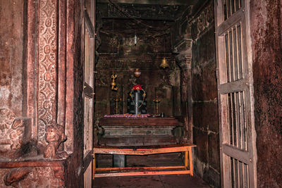 Full frame shot of child outside building