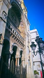 Low angle view of historic building against sky