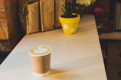 Close-up of drink on table