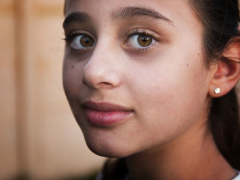 Close-up portrait of girl